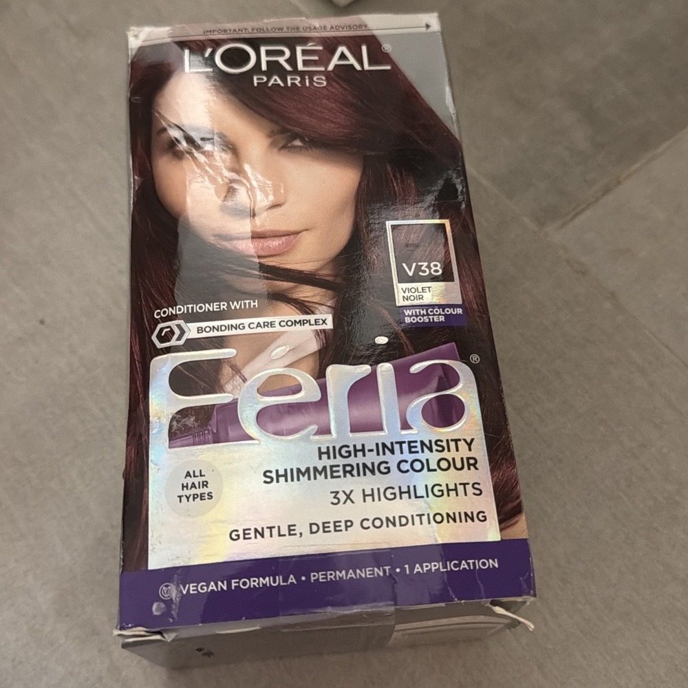 L'Oreal Paris Feria Permanent Hair Color V38 Violet Noir Shimmering Dye